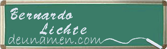 Bernardo Lichte Visitenkarte